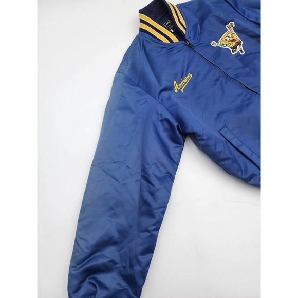 Mr P's Something Special Satin VTG Embroidered Spongebob Jacket Kids Sz 9-10 - Picture 11 of 12